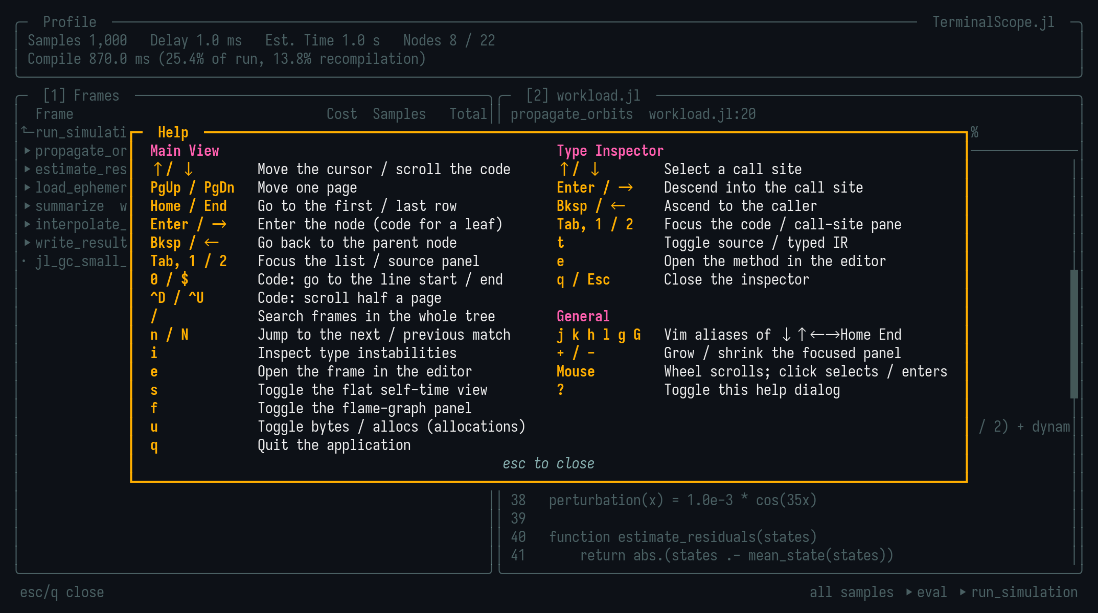 Help dialog